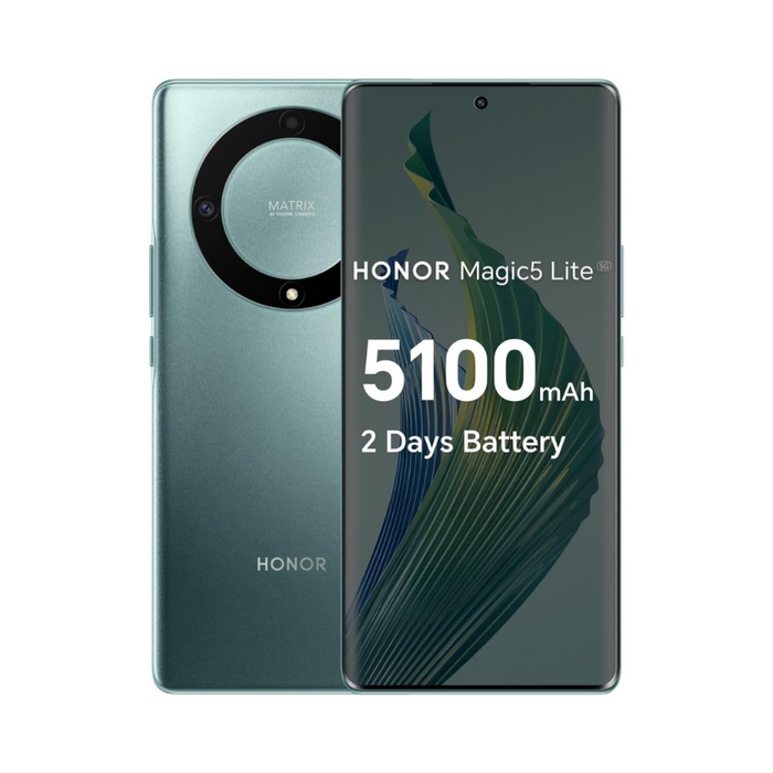  Honor Magic5 Lite Dual-SIM 128GB ROM + 6GB RAM (Only GSM  No  CDMA) Factory Unlocked 5G Smartphone International Version - (Emerald  Green) : Cell Phones & Accessories