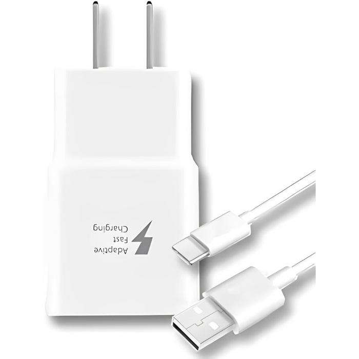 Fast 15W Wall Charger & USB Type C Cable